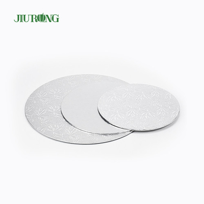 Placa de bolo redondo de papel ondulado MDF ouro 10 polegadas reciclável JIURONG