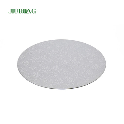 Placa de bolo redondo de papel ondulado MDF ouro 10 polegadas reciclável JIURONG