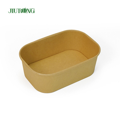 Tigela de papel biodegradável de grau alimentício 1000 ml descartável ecologicamente correto