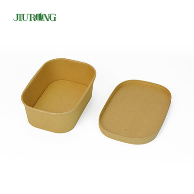Tigela de papel biodegradável de grau alimentício 1000 ml descartável ecologicamente correto