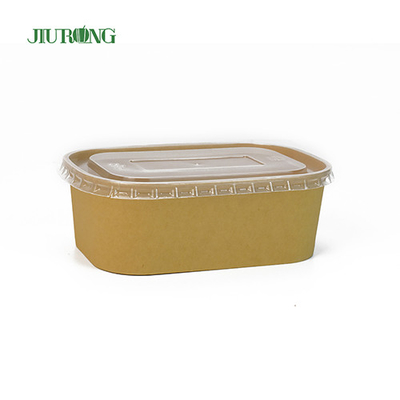 Tigela de papel biodegradável ecologicamente correta