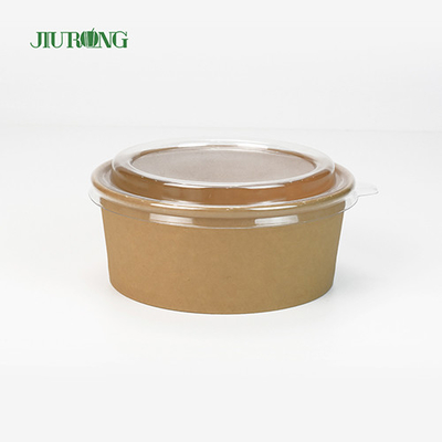 Tigela de papel biodegradável reciclável