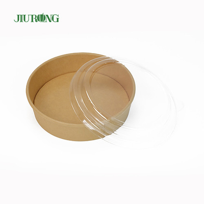 Tigela de papel biodegradável para microondas 1100ml à prova de graxa com tampas