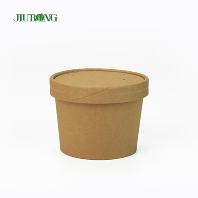 Recipientes de salada de papel de revestimento uv 26 onças, tigelas de papel descartáveis ​​para alimentos quentes