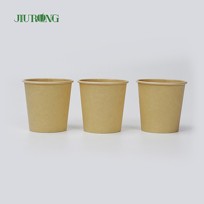 Tigela de sopa de papel kraft biodegradável Tigelas descartáveis ​​de 12 onças com tampas