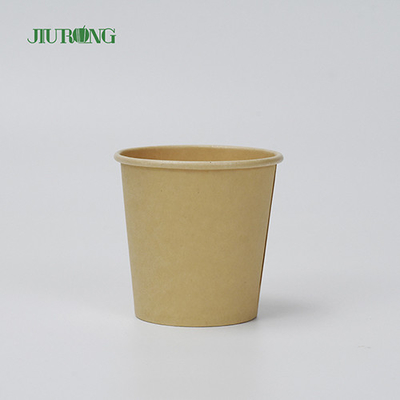 Tigela de sopa de papel kraft biodegradável Tigelas descartáveis ​​de 12 onças com tampas