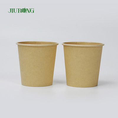 Tigela de sopa de papel kraft biodegradável Tigelas descartáveis ​​de 12 onças com tampas