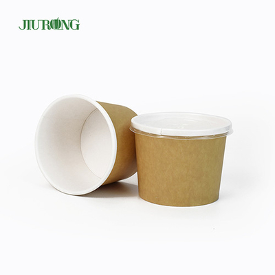 Tigela de papel biodegradável de grau alimentício reciclável 30 onças copo de papel para sorvete