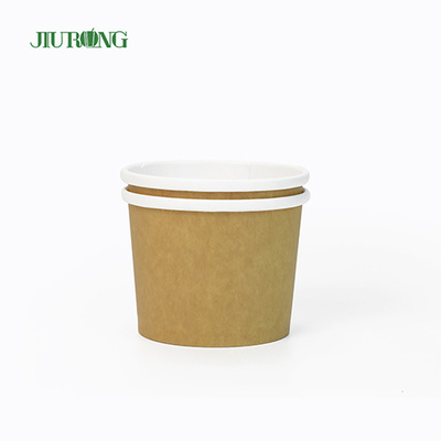 Tigela de papel biodegradável de grau alimentício reciclável 30 onças copo de papel para sorvete