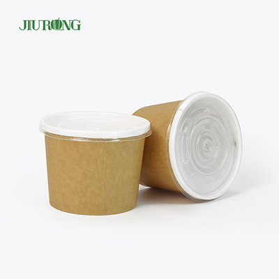 Tigela de papel biodegradável de grau alimentício reciclável 30 onças copo de papel para sorvete