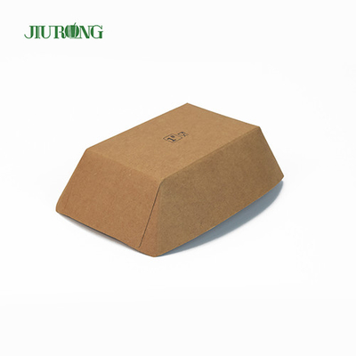 Lancheiras de papel descartável ondulado biodegradável impressão de logotipo personalizado ODM