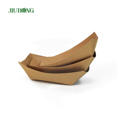 Recipiente de papel biodegradável reciclável 85*50*45mm papelão ondulado