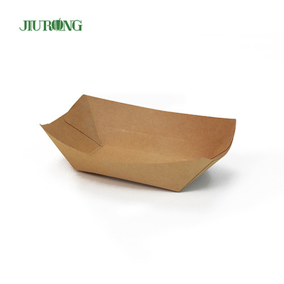Recipiente de papel biodegradável reciclável 85*50*45mm papelão ondulado