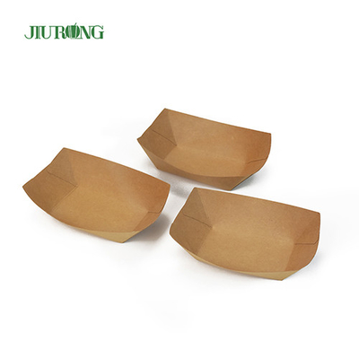 Recipiente de papel biodegradável reciclável 85*50*45mm papelão ondulado