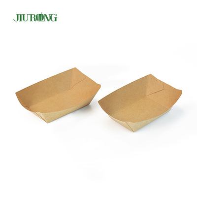 Bandejas de servir de papel descartável biodegradável ODM 175 cm de comprimento logotipo personalizado