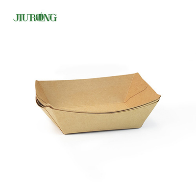 Bandejas de servir de papel descartável biodegradável ODM 175 cm de comprimento logotipo personalizado