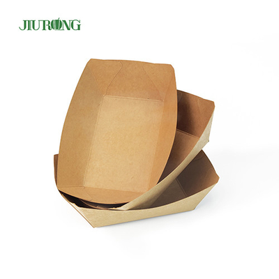 Bandejas de servir de papel descartável biodegradável ODM 175 cm de comprimento logotipo personalizado