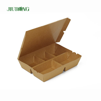 Recipiente de papel biodegradável para hambúrguer F Flute