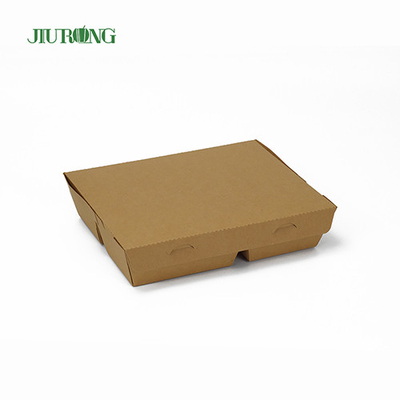 Recipiente de papel biodegradável para hambúrguer F Flute