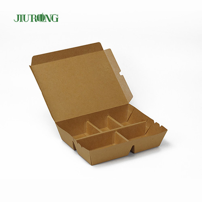 Recipiente de papel biodegradável para hambúrguer F Flute