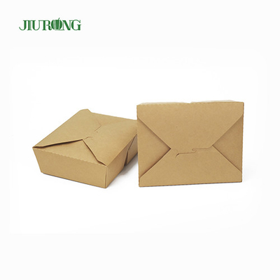 Caixa recipiente de papel biodegradável ecologicamente correto 800 ml logotipo personalizado