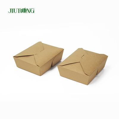 Caixa recipiente de papel biodegradável ecologicamente correto 800 ml logotipo personalizado