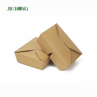 Caixa recipiente de papel biodegradável ecologicamente correto 800 ml logotipo personalizado