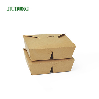 Caixa recipiente de papel biodegradável ecologicamente correto 800 ml logotipo personalizado