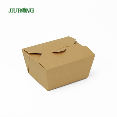 Embalagem de alimentos de papel descartável à prova de graxa 1080ml kraft para retirar recipiente