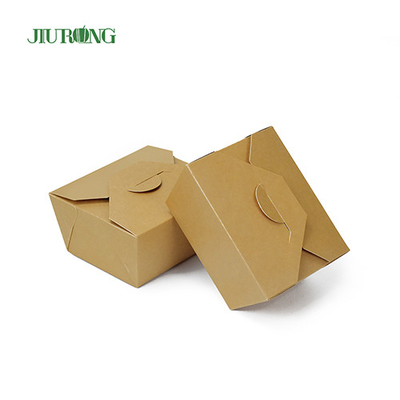 Embalagem de alimentos de papel descartável à prova de graxa 1080ml kraft para retirar recipiente