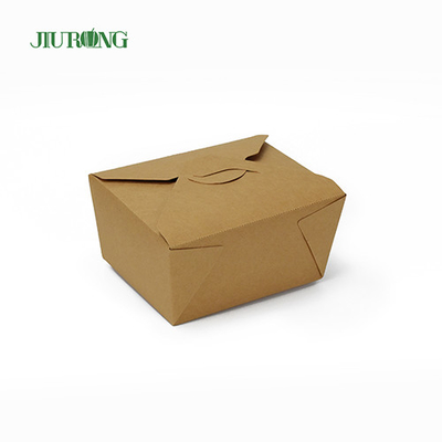Recipientes de papel biodegradável descartável ODM para retirar alimentos anti-água