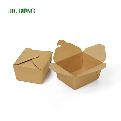 Recipientes de papel biodegradável descartável ODM para retirar alimentos anti-água