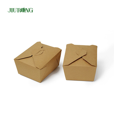 Recipientes de papel biodegradável descartável ODM para retirar alimentos anti-água