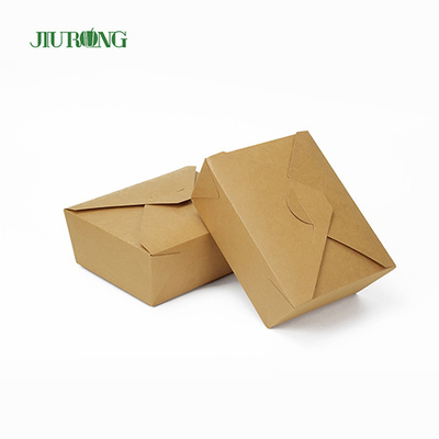 Recipientes de papel descartáveis ​​biodegradáveis ​​Jiurong com tampas