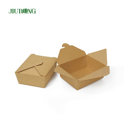 Recipientes de papel descartáveis ​​biodegradáveis ​​Jiurong com tampas