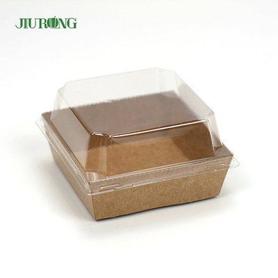 Recipiente de papel biodegradável à prova de óleo com 135 mm de comprimento para rosquinhas