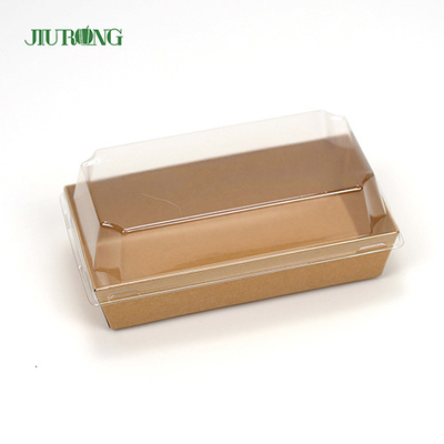 Recipiente de papel biodegradável à prova de óleo com 135 mm de comprimento para rosquinhas