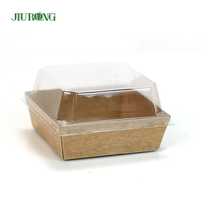 Recipiente de papel biodegradável à prova de óleo com 135 mm de comprimento para rosquinhas