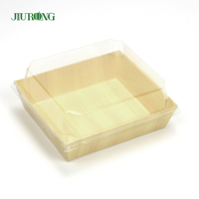 Recipiente de alimentos biodegradável reciclado bandeja de sushi 180 mm para loja de alimentos