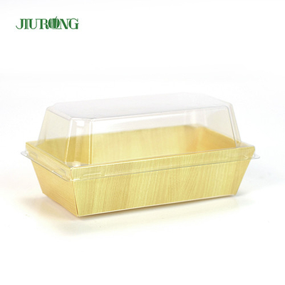 Recipiente de alimentos biodegradável reciclado bandeja de sushi 180 mm para loja de alimentos