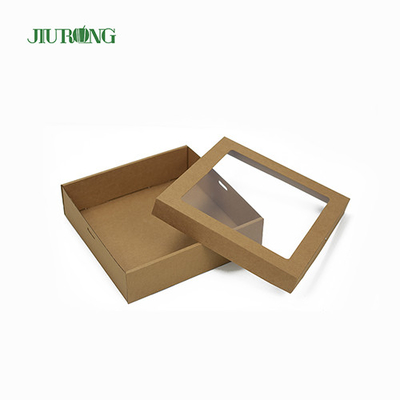 Jiurong ODM embalagem ecológica para viagem bandeja de alimentos ondulada biodegradável