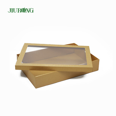 Recipientes para entrega de alimentos biodegradáveis ​​ecologicamente corretos 900 ml papel kraft