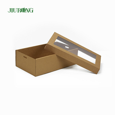 Recipientes de comida para viagem biodegradáveis ​​de janela única ecologicamente corretos 2100ml