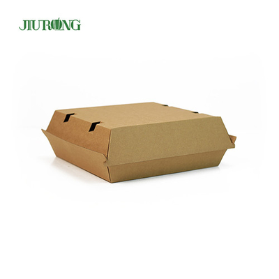 F flauta Recipientes para viagem ecologicamente corretos 700ml barcos de comida de papel pardo