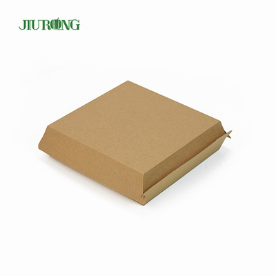 Embalagem ecológica biodegradável para viagem 1600ml papel kraft