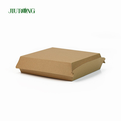 Embalagem ecológica biodegradável para viagem 1600ml papel kraft
