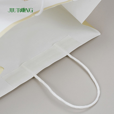 Saco de papel biodegradável para presente ecológico 350mm com alça de pão