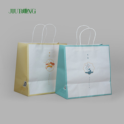 ODM amigável de Eco dos sacos de papel biodegradáveis afastados feitos sob encomenda do SOS Brown