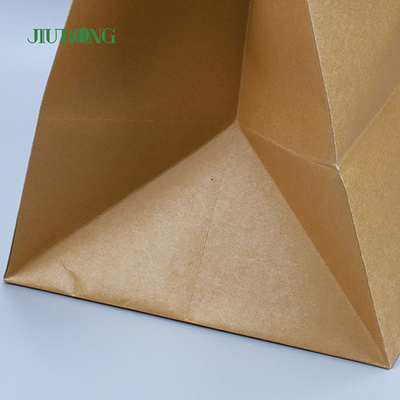 Saco de papel biodegradável para viagem 320 mm de altura Sacos Kraft ecologicamente corretos