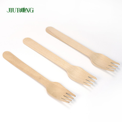 Conjunto de talheres descartáveis ​​de bambu, talheres de madeira, garfo, 95 mm